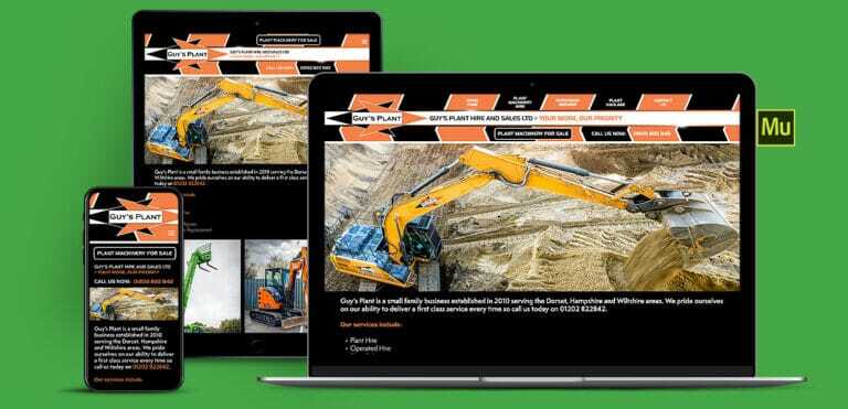Haulage And Plant Hire Adobe Muse Website Design