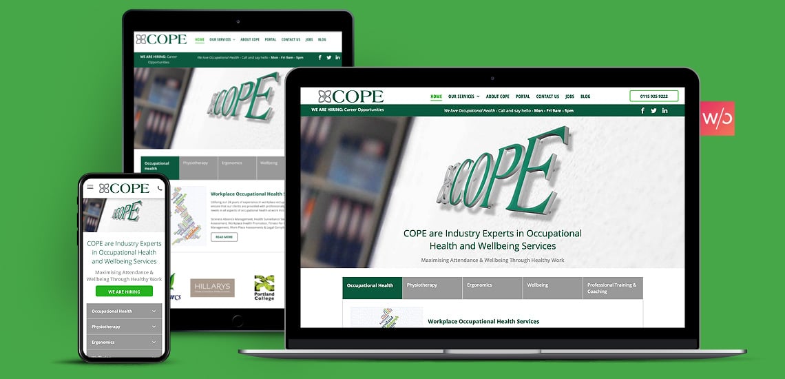 Occupational Health Without Code Website Design