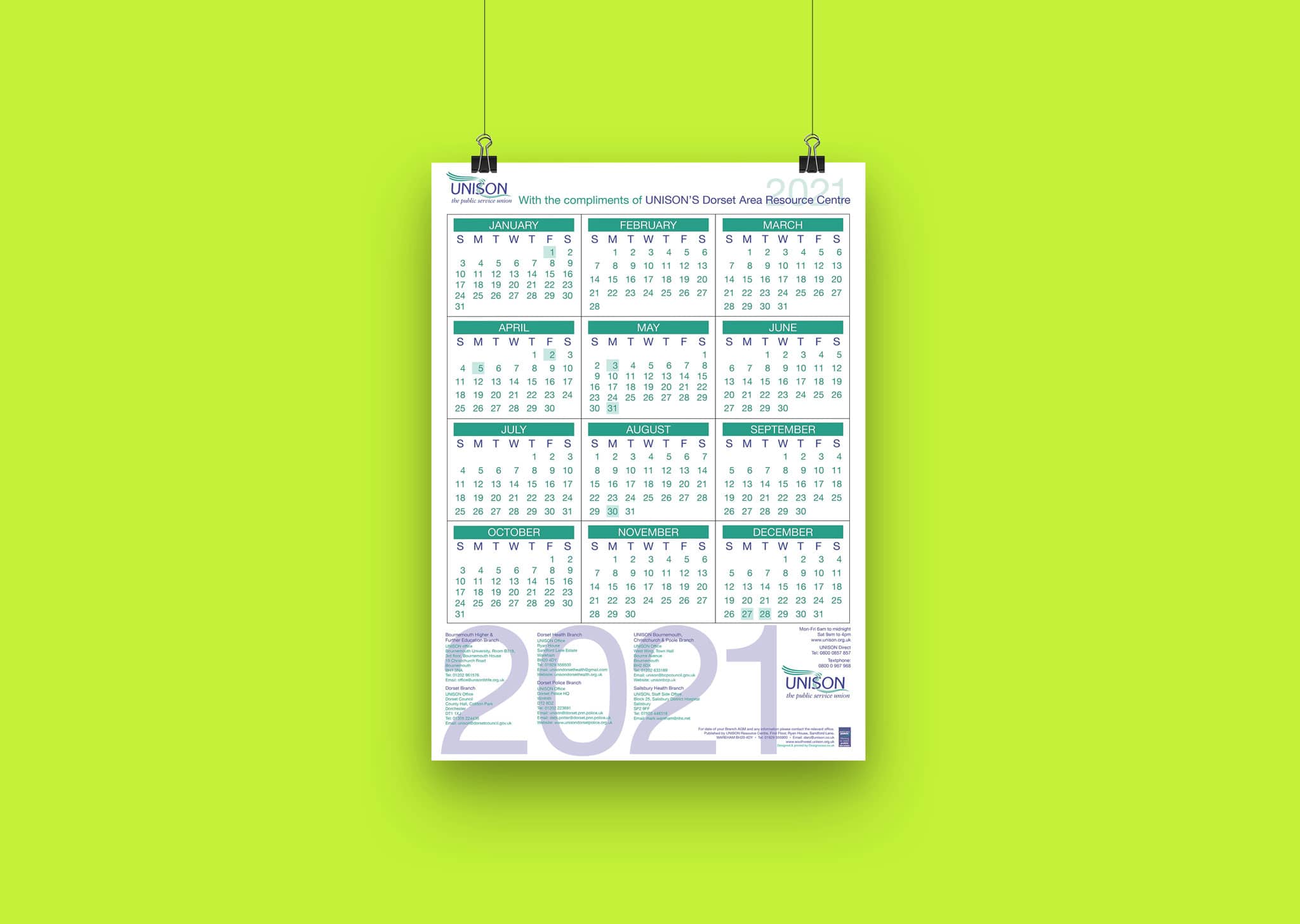 A Z Design And Print Services Calendar Printing