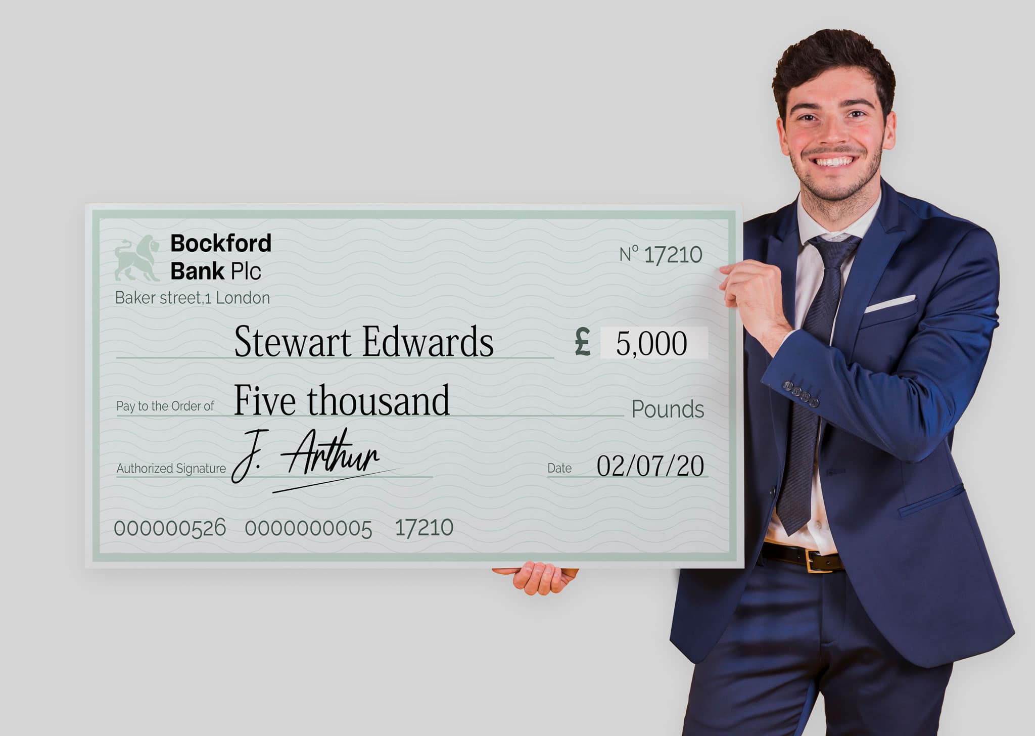 A Z Design And Print Services Giant Cheque Printing